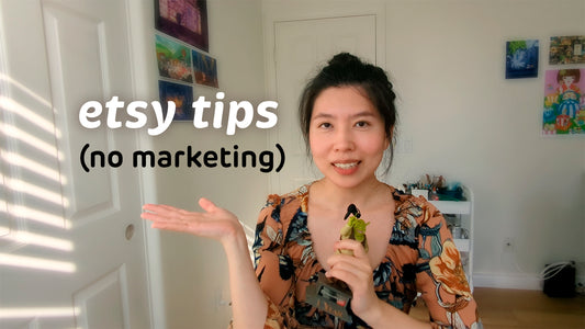 Tips For Artist Starting An Etsy Store WITHOUT Social Media Or Marketing