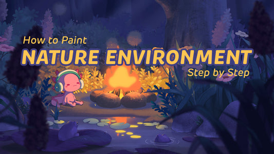 How To Paint Backgrounds - Relaxol By the Pond