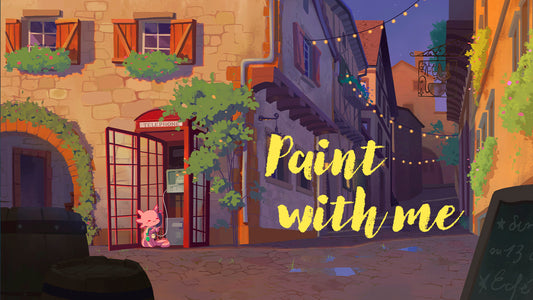 Paint and Animate A Scene With Me! | process walk through, thoughts and feelings