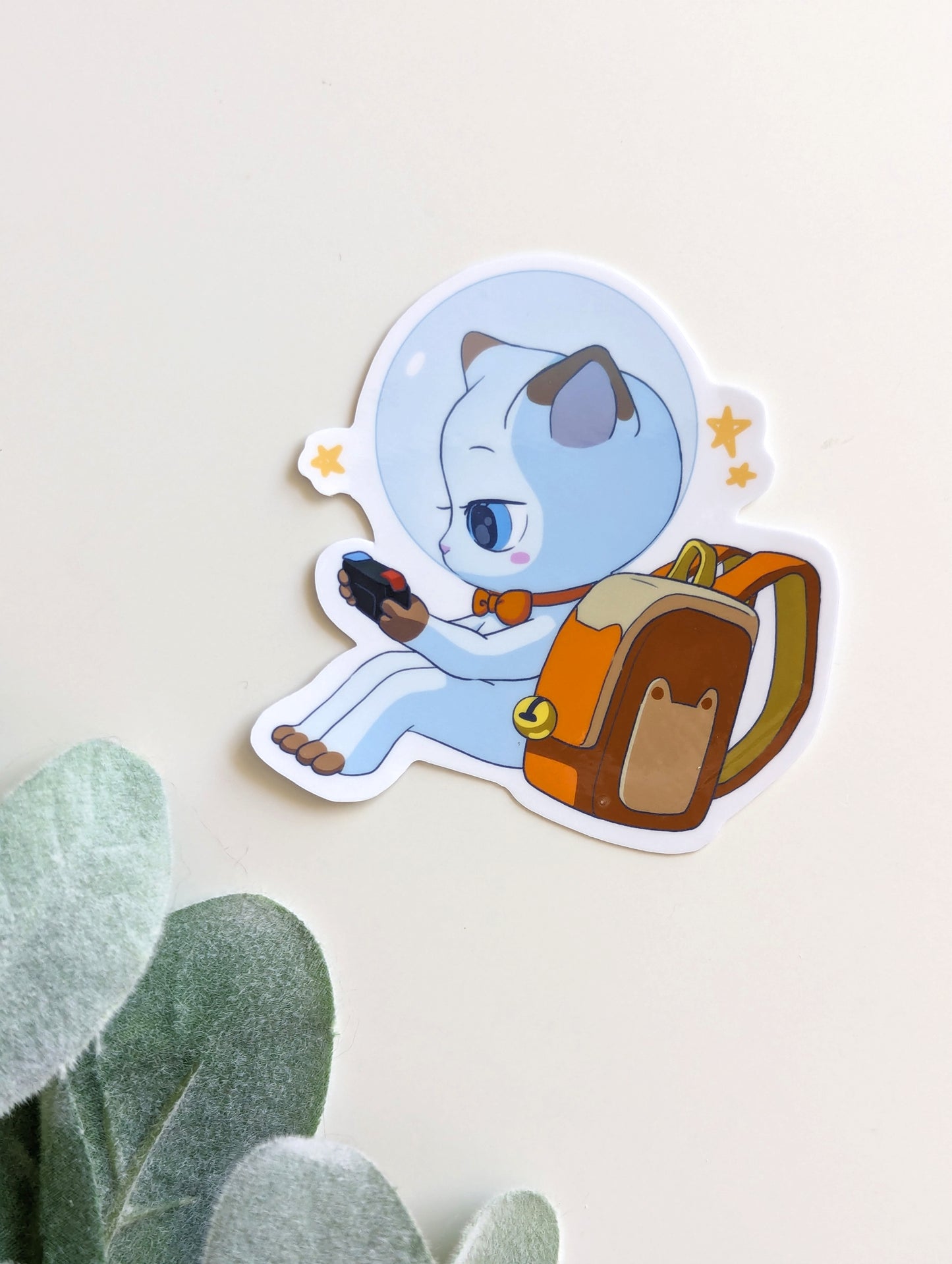 Backpack Cat - Joji Playing Game Console Underwater Sticker