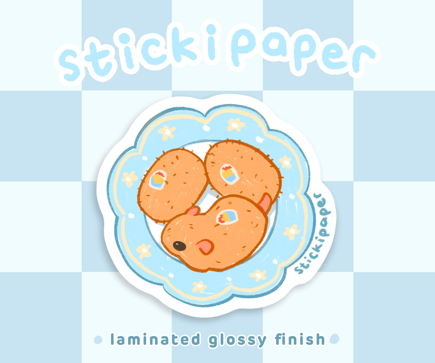 StickiPaper - Hamster or Kiwi Sticker