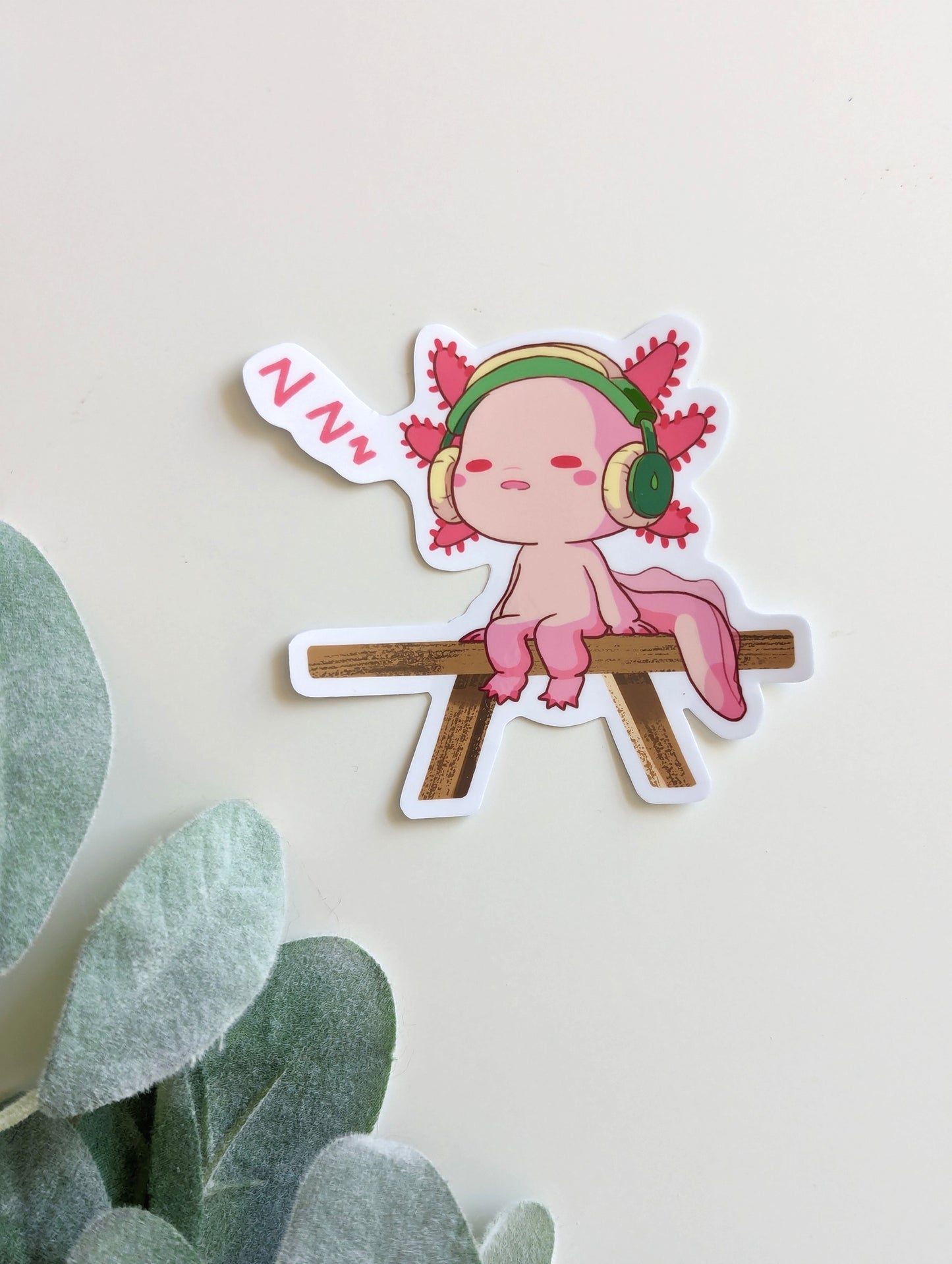 Lofi Axol - Relaxol Snoozing Sticker